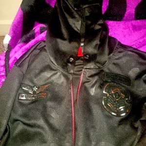 Men’s track jacket with hood